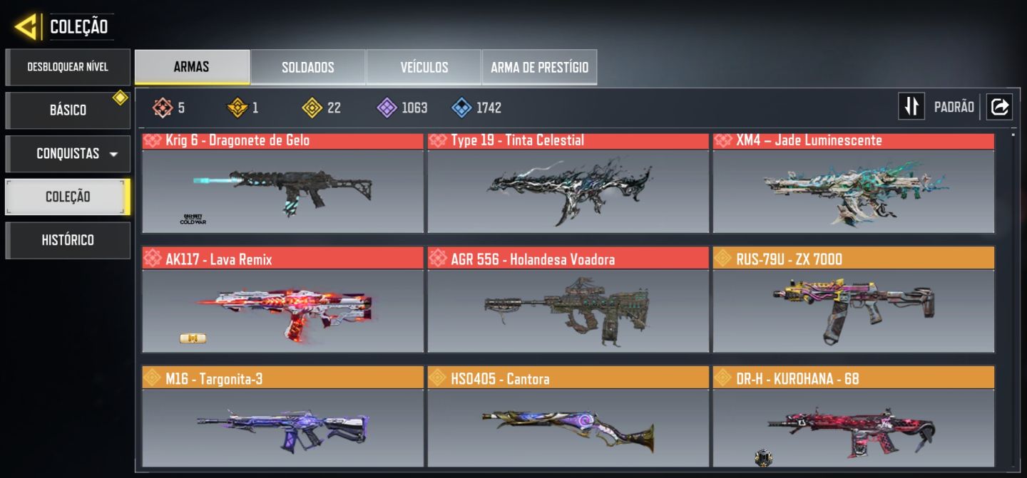Conta CoD mobile mais rara do jogo e cheios de itens lendarios.