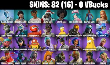 82 Skins - slayer juice wrld, santa dogg, skull commander, marge simpson