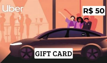 GIFT CARD UBER 50 REAIS