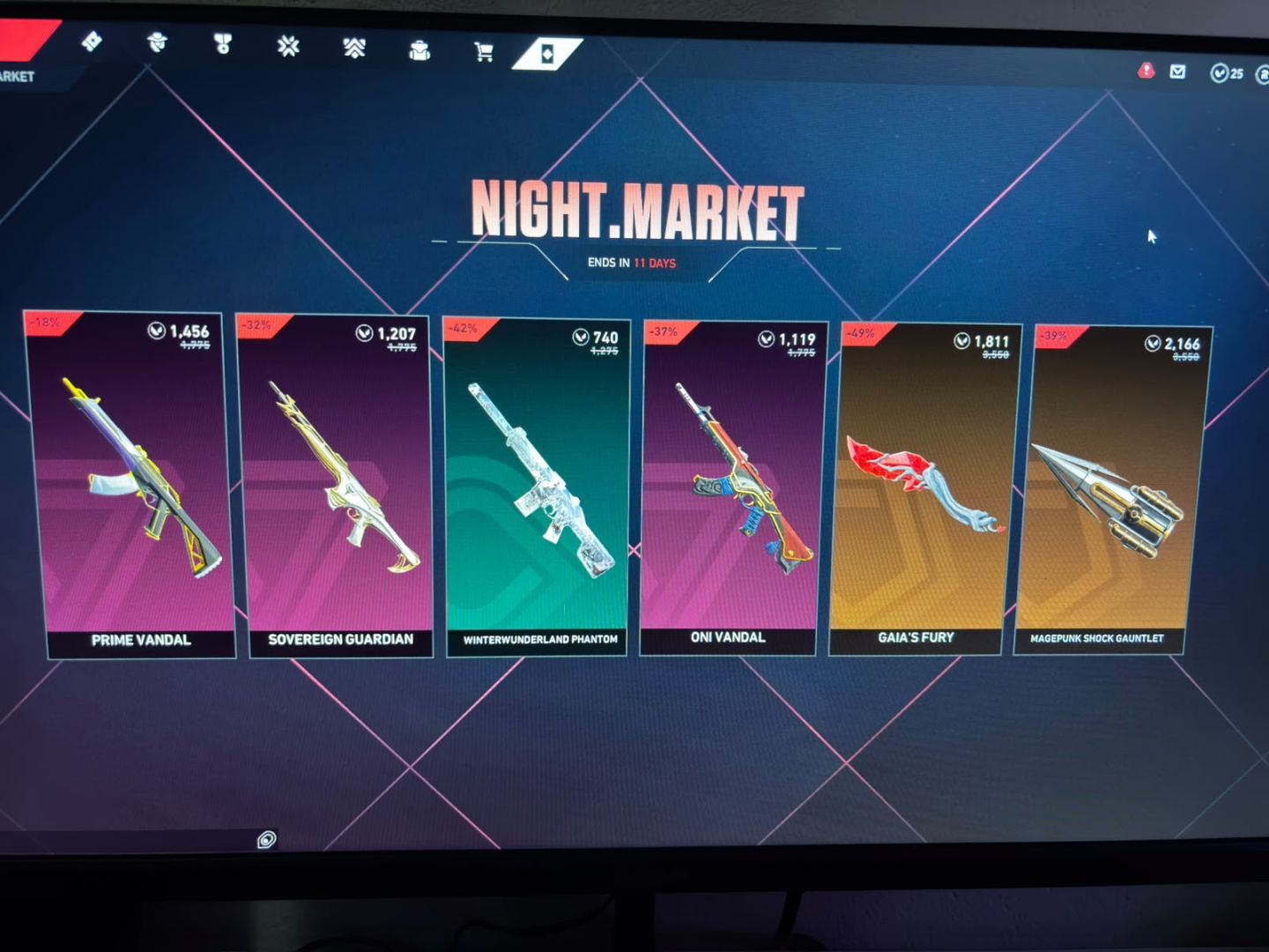 Conta de Valorant a venda, único dono, muitas skins, preço negociavel!