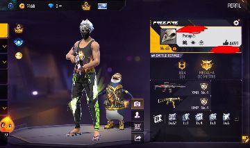 CONTA FREE FIRE 8 ANOS CALÇA ANGELICAL VERDE + BARBINHA + XM8 E UMP TRIBUTADAS