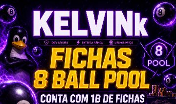 CONTAS PREMIUM 8 BALL POOL DE 1M A 30M DE FICHAS!