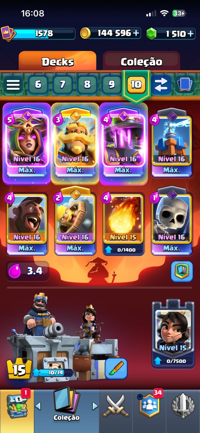 CONTA CLASH ROYALE + BRAWL STARS