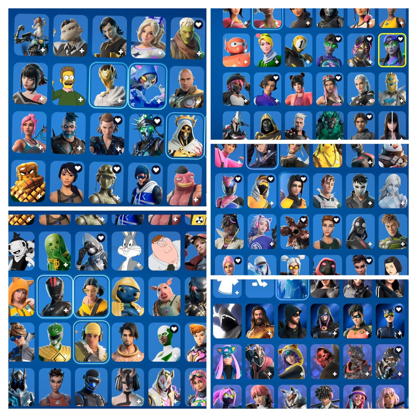 Conta Fortnite com 217 skins !