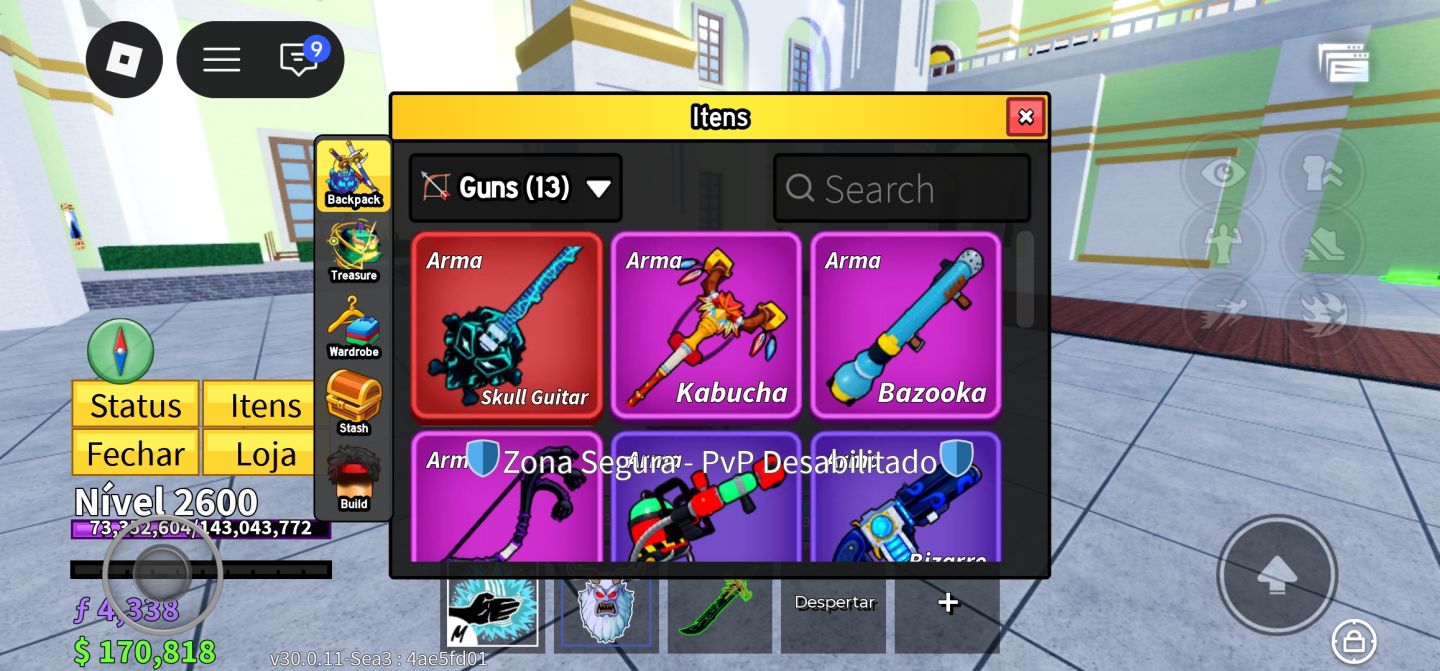 Conta blox fruits Gemada