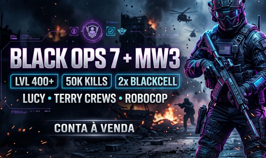 CONTA CALL OF DUTY BLACK OPS 7 + MW3 / PS5 Only