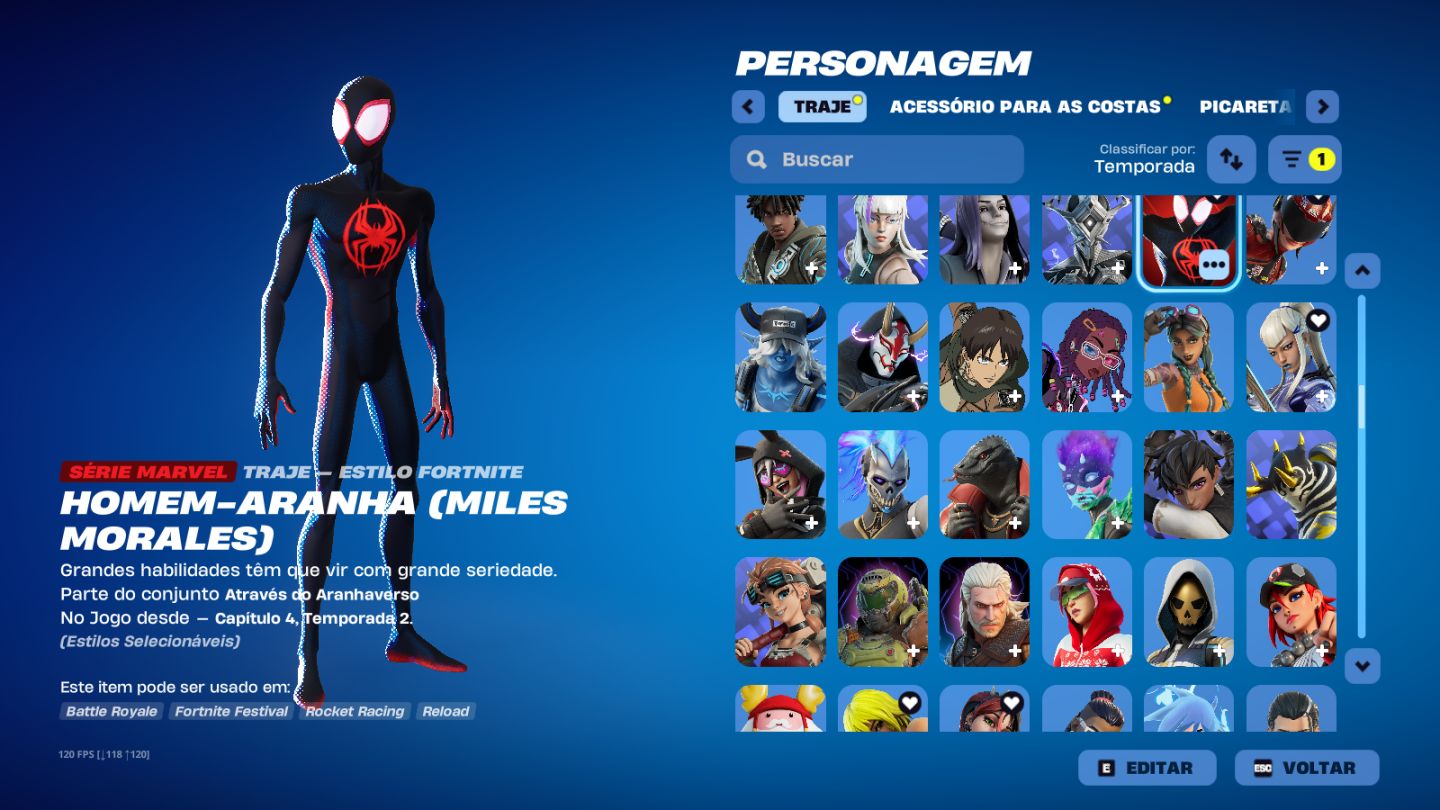 CONTA FORTNITE ANTIGO DESDE CAPITULO 1 TEMPORADA 3