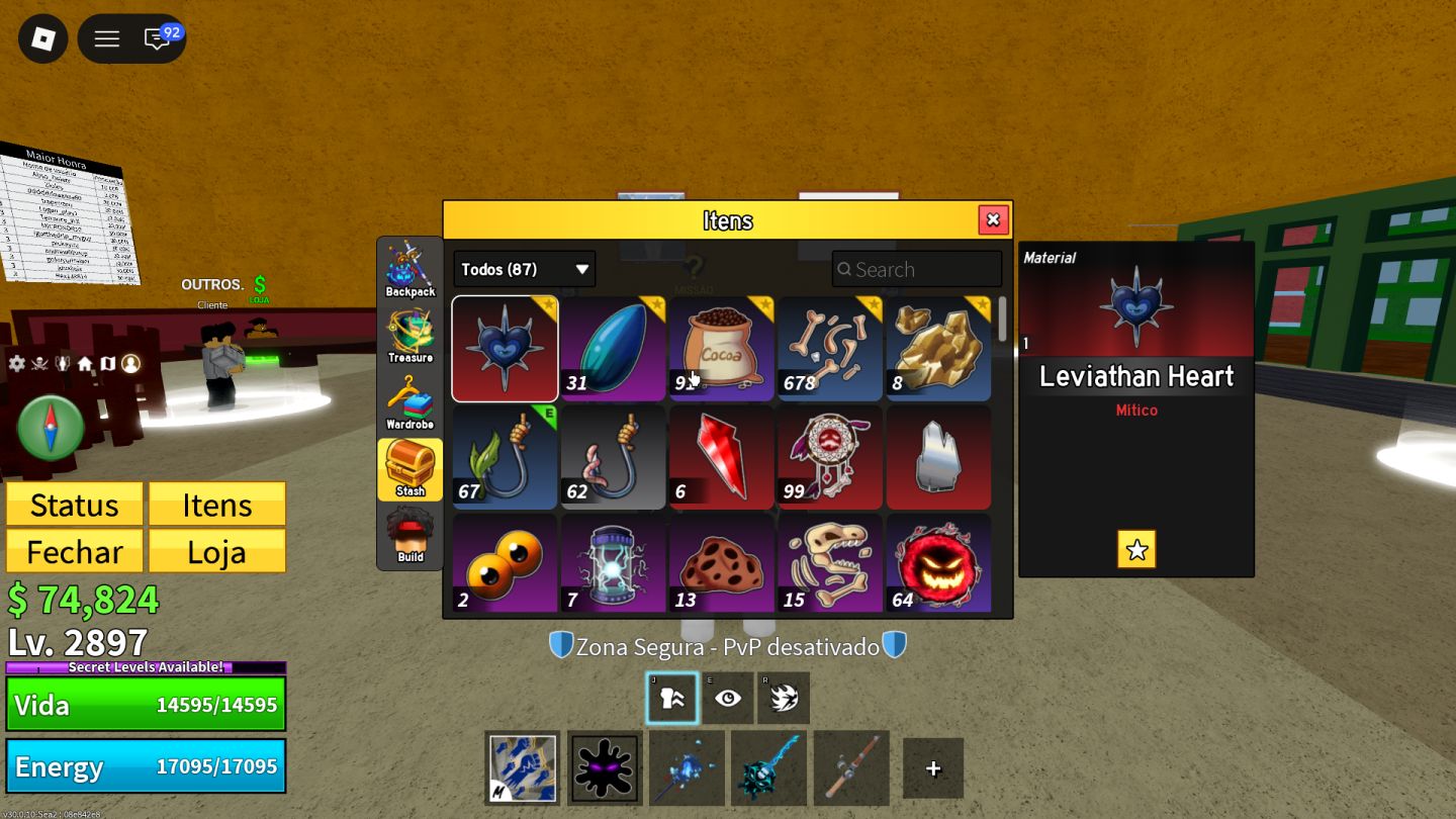 Conta Blox Fruit - 4M de Bounty