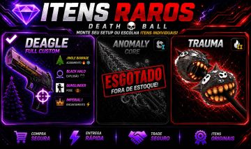 LOJA DE ITENS DEATH BALL | DEAGLE FULL + SKINS RARAS