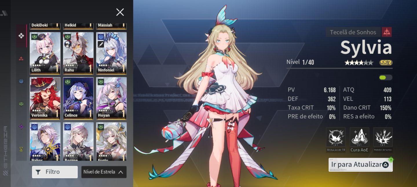 Conta Etheria restart vários SSRs