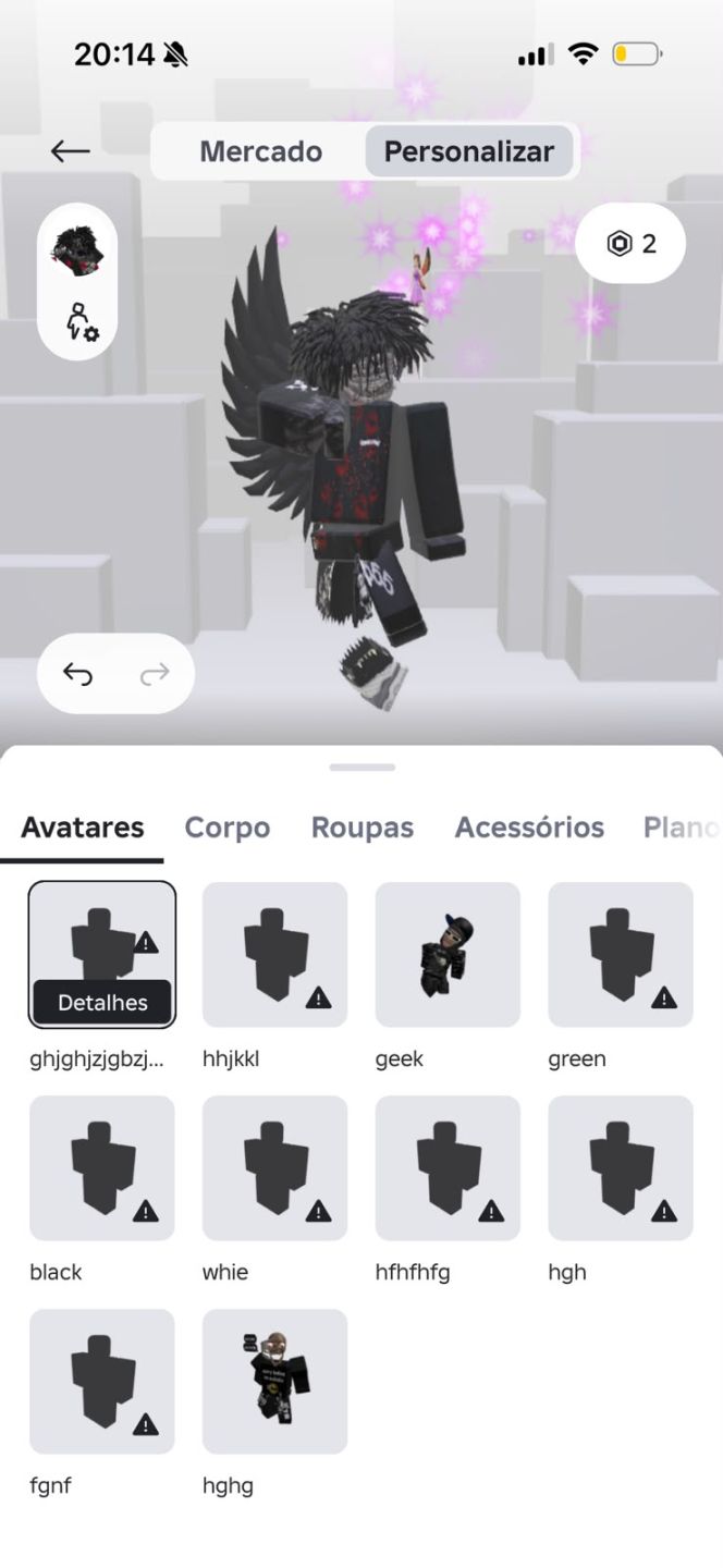 CONTA DE ROBLOX INVENTARIO AVALIADO EM 15K DE ROBUX CABEÇA INVISÍVEL