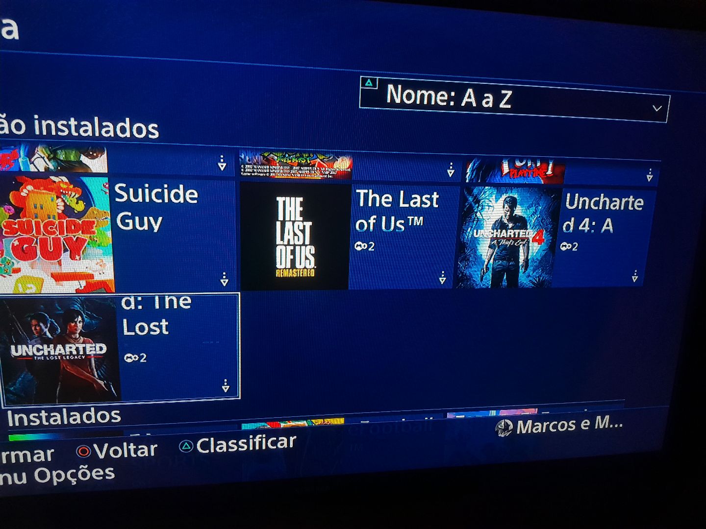 Conta PlayStation com otimos titulos de jogos