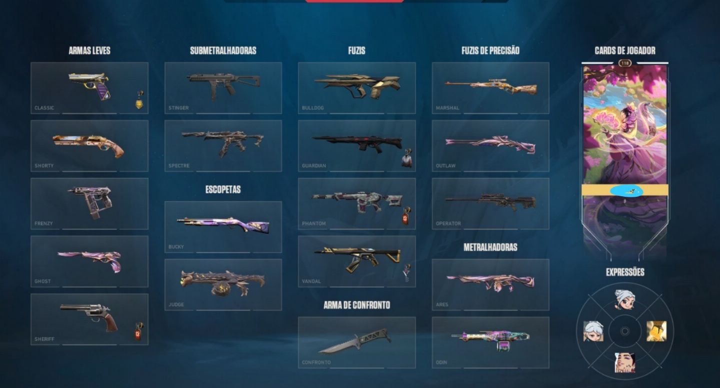 CONTA VALORANT | CHAMPIONS 25 | FACA XENOCAÇADOR + DIVERSAS SKINS