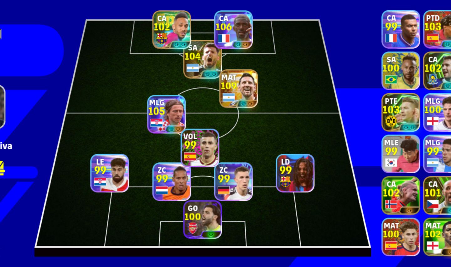 Conta Com Messi 111 Dembele Blitz com as 2 pernas, Ótima conta pra começar!!!