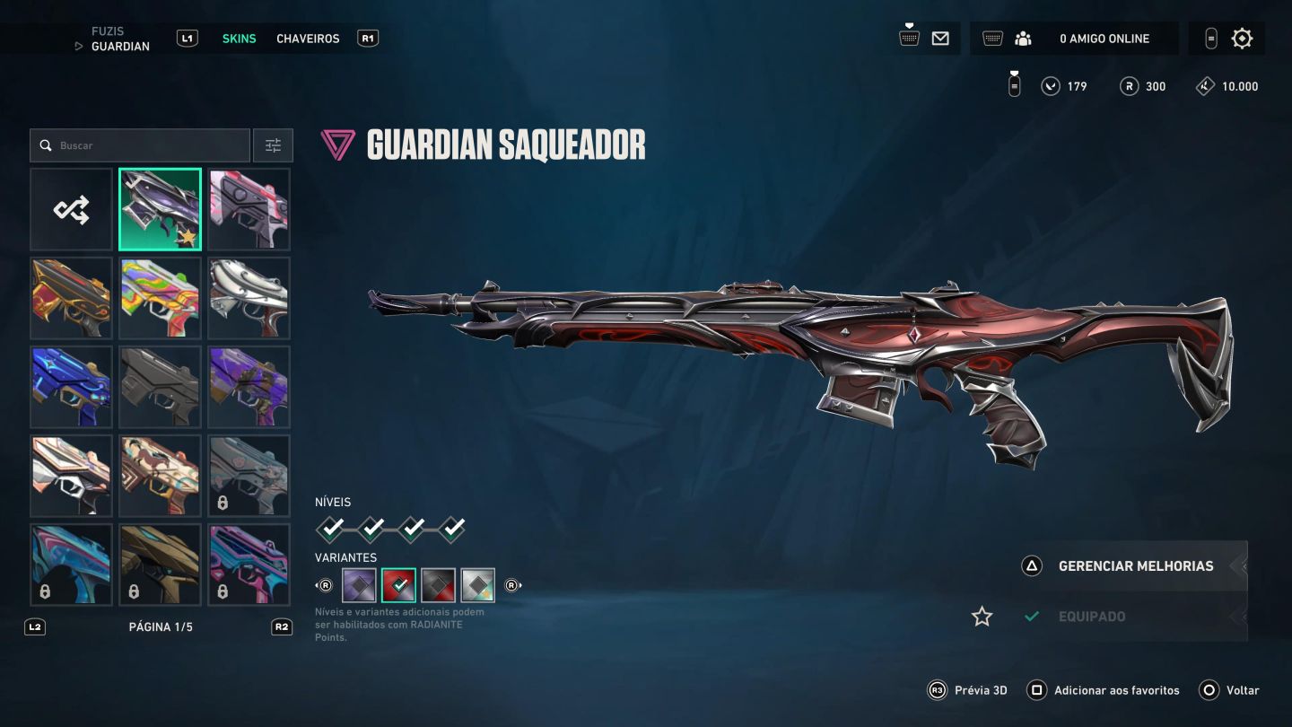 Conta Valorant Nível 403 | Ascendente | Champions 24/25 + Facas Raras | R$700