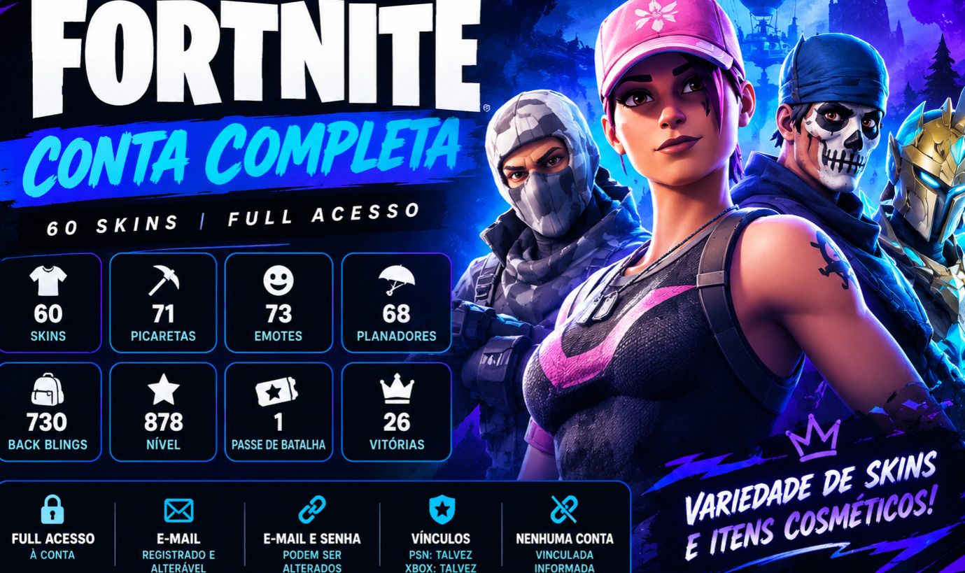 Conta Fortnite Super Barato! - Havoc - Líder da Equipe Rosa - Warpaint