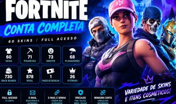 Conta Fortnite Super Barato! - Havoc - Líder da Equipe Rosa - Warpaint