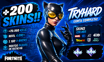 240 SKINS, 1100 V-BUCKS, 284 PICARETAS, SURREAL NA CONTA (+JOGOS NA EPIC GAMES)