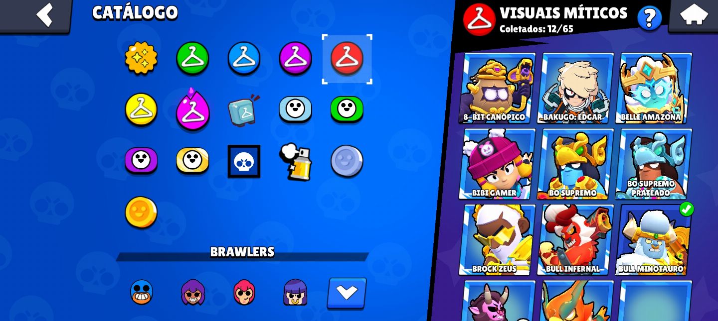 CONTA BRAWL STARS 47K TROFEU TODOS OS BRAWLERS LENDARIOS MUITA SKIN E LENDARIA