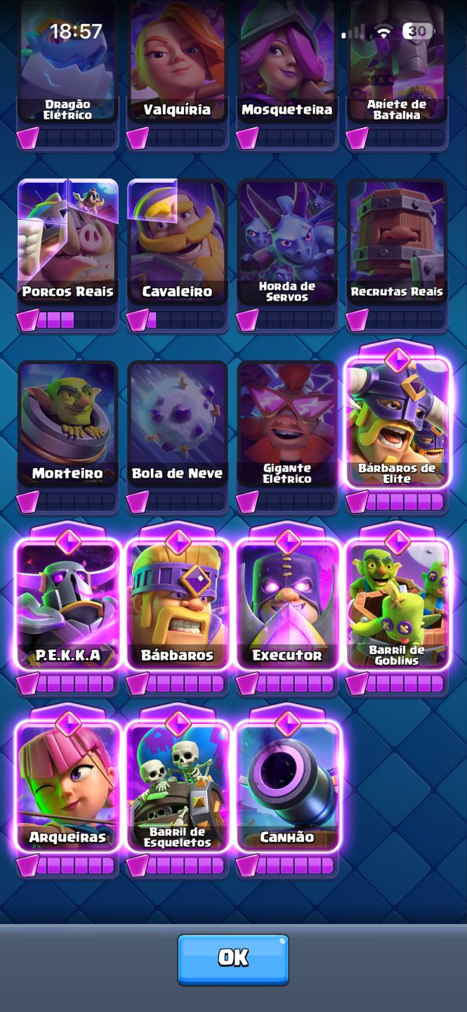 Conta iniciante Clash Royale.