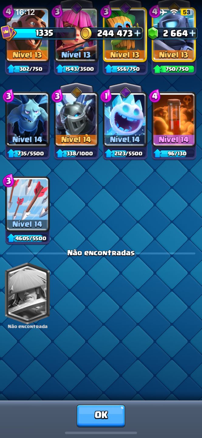 Conta clash royale 10 anos, 10k troféus