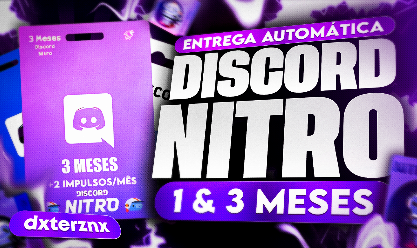 [PROMOÇÃO] CONTA DISCORD NITRADA / TRIAL 1 E 3 MESES | ENTREGA AUTOMÁTICA