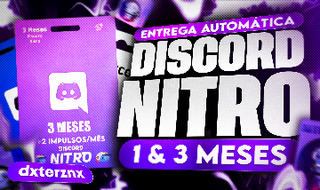 [PROMOÇÃO] CONTA DISCORD NITRADA 1 E 3 MESES | ENTREGA AUTOMÁTICA