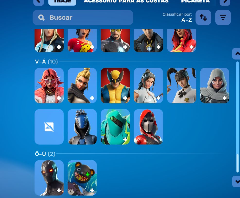 CONTA FORTNITE ARMÁRIO +100 SKINS