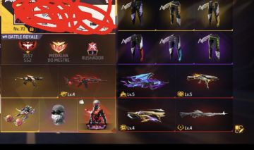 Conta de ff com 6 angelical - 2 punho - quase prime 7 falta 3702 dima