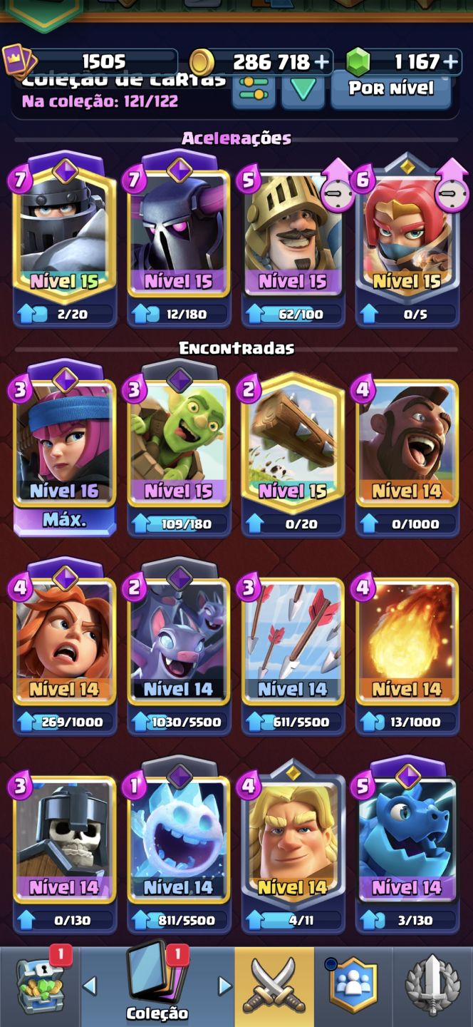 CLASH ROYALE ACC (inclui uma de brawlstars)
