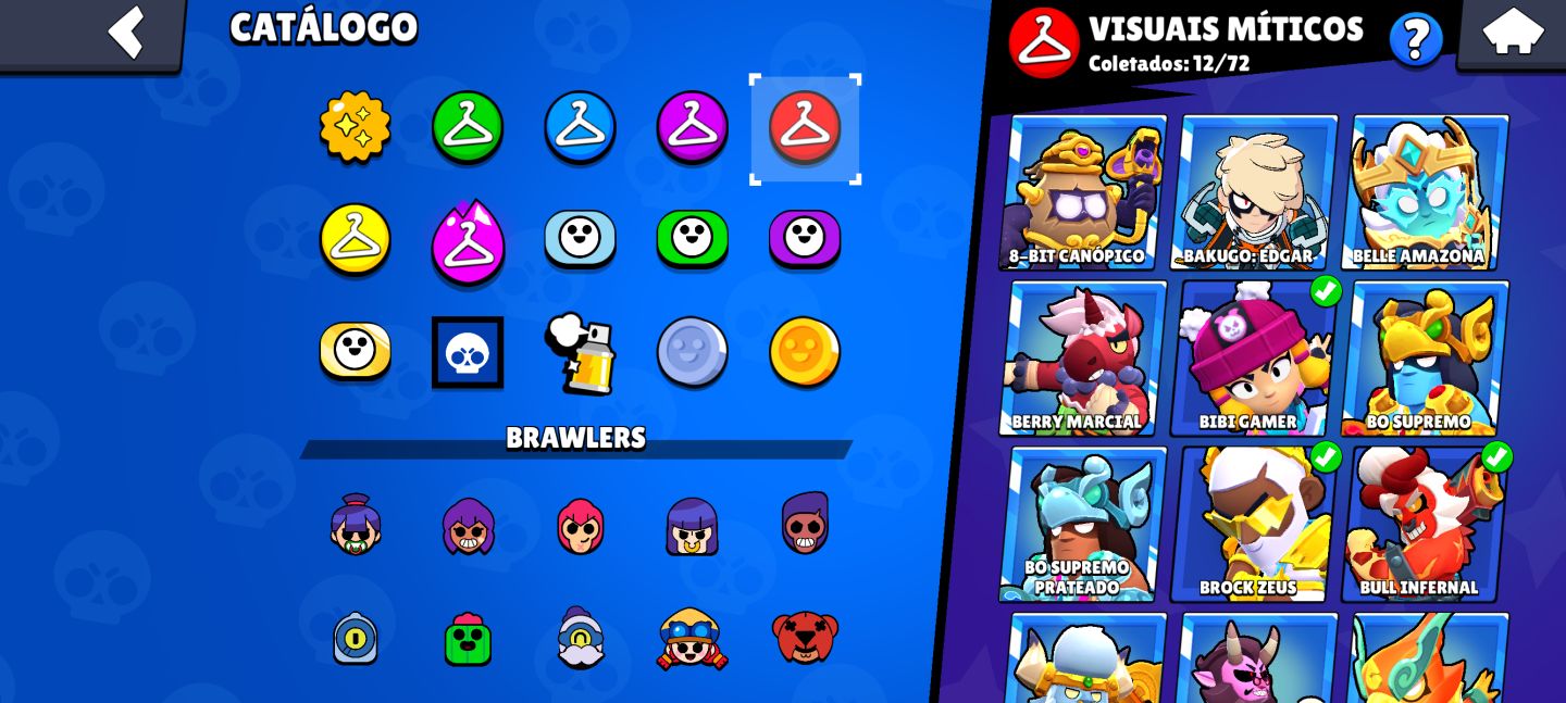 Brawl Stars 61K Troféus Conta Completa | 70 Brawlers | Muitos It