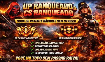 SERVIÇO FREE FIRE (RANQUEADO/CS RANQUEADO)!!