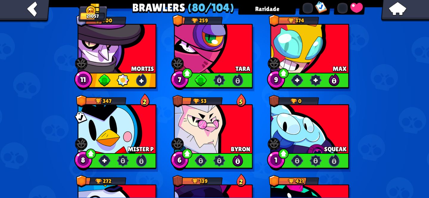 Conta de Braw com 21k de troféus e dois Passes e uma conta de clash arena 19