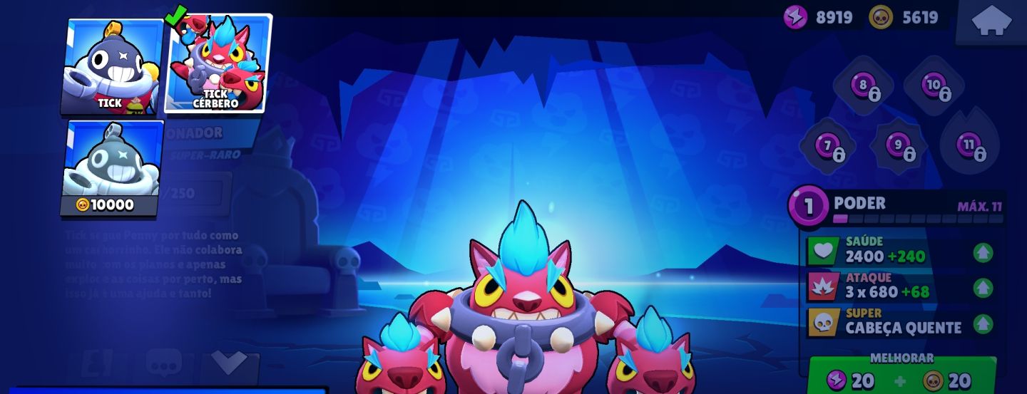 Conta de brawl com as melhores skin pra você se divertir