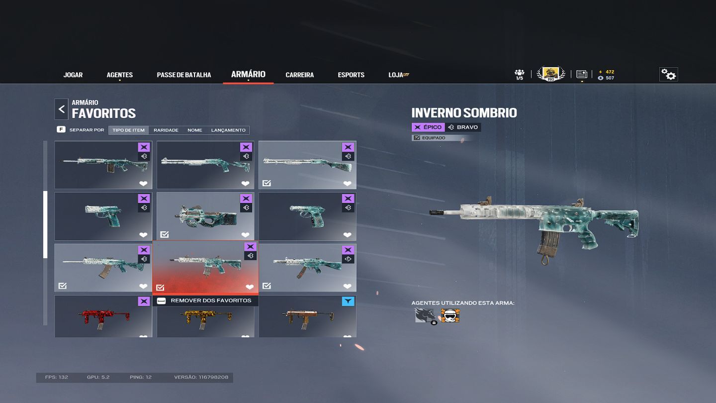 CONTA RAINBOW SIX VARIAS INVERNOS SOMBRIO TOP, PASSE ATUAL COMPRADO + UNIVERSAIS