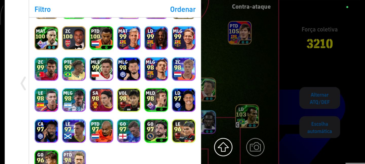 EFootball TOP 3210 E 3010 MOEDAS AM|PELÉ 107 + CRUYFF 106 + RONALDINHO +Kahn 105