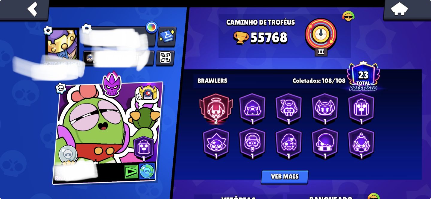 Conta brawl stars 55k trofeis Oferta relampago