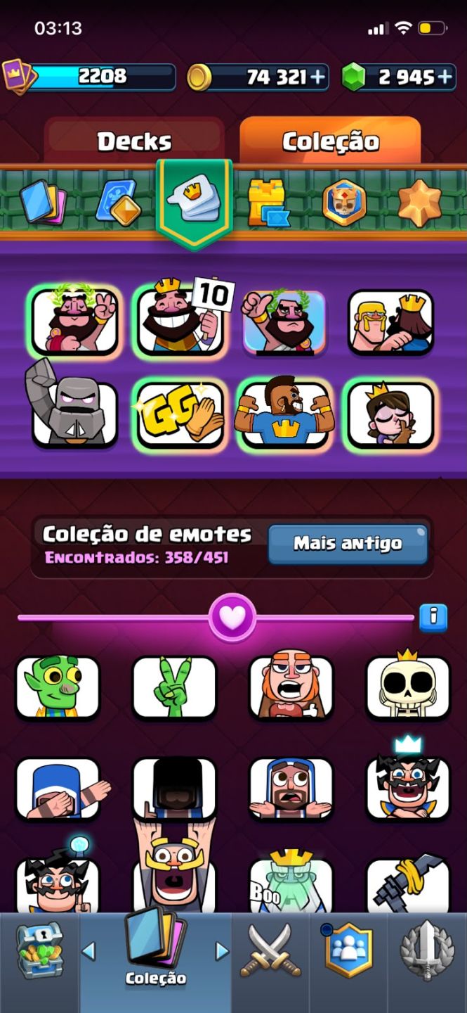 Conta Clash Royale Endgame - 8 anos
