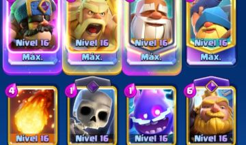Conta com deck full 16 CLASH ROYALE