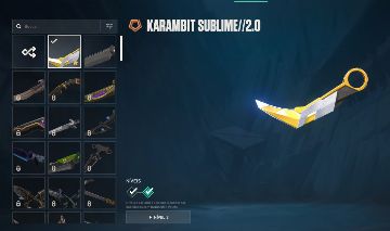 CONTA KARAMBIT SUBLIME + VANDAL SUBLIME VALORANT - FULL ACESSO