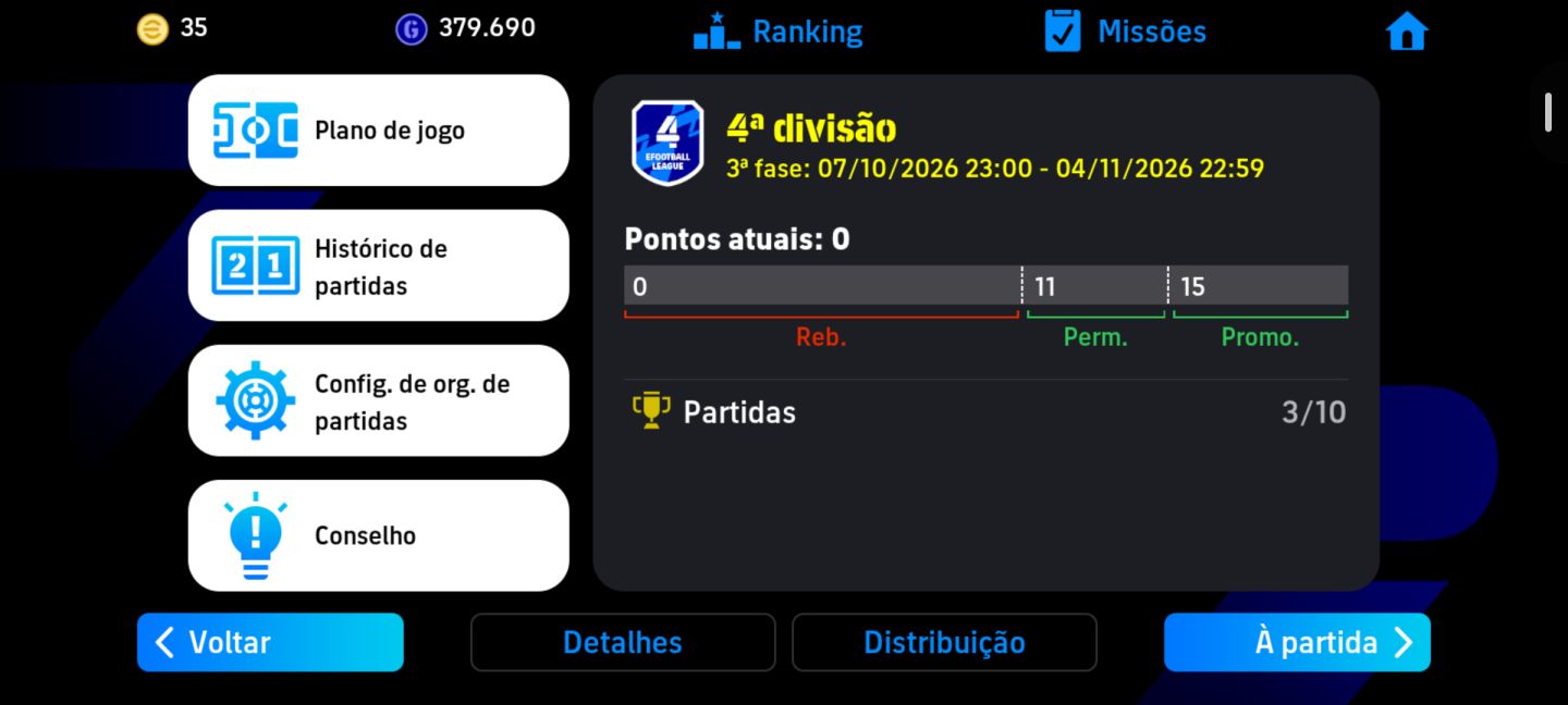 EFootball Mobile | Força 3220 MAX| Beckenbauer + Frank Lampard | 4 Divisão PvP