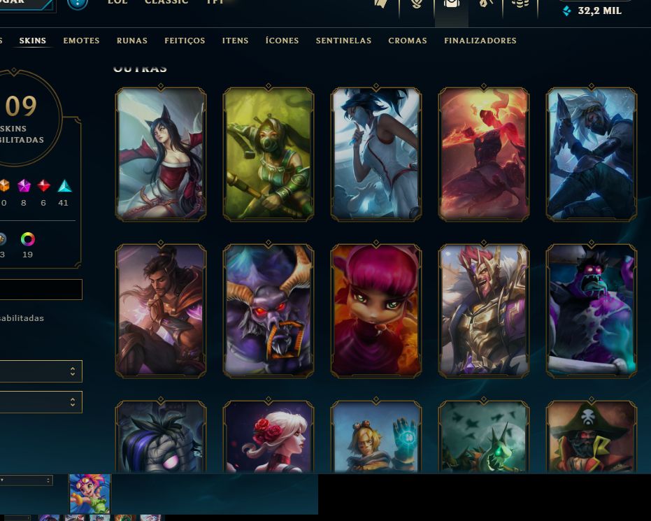 Conta lol e valorant riot games mono akali e qiyana lvl 100