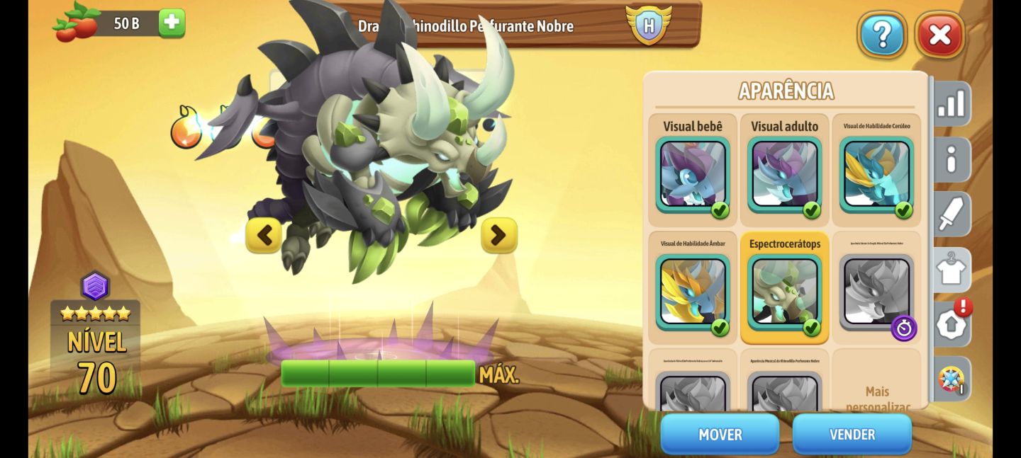 Conta De Dragon City Quase Full Skins