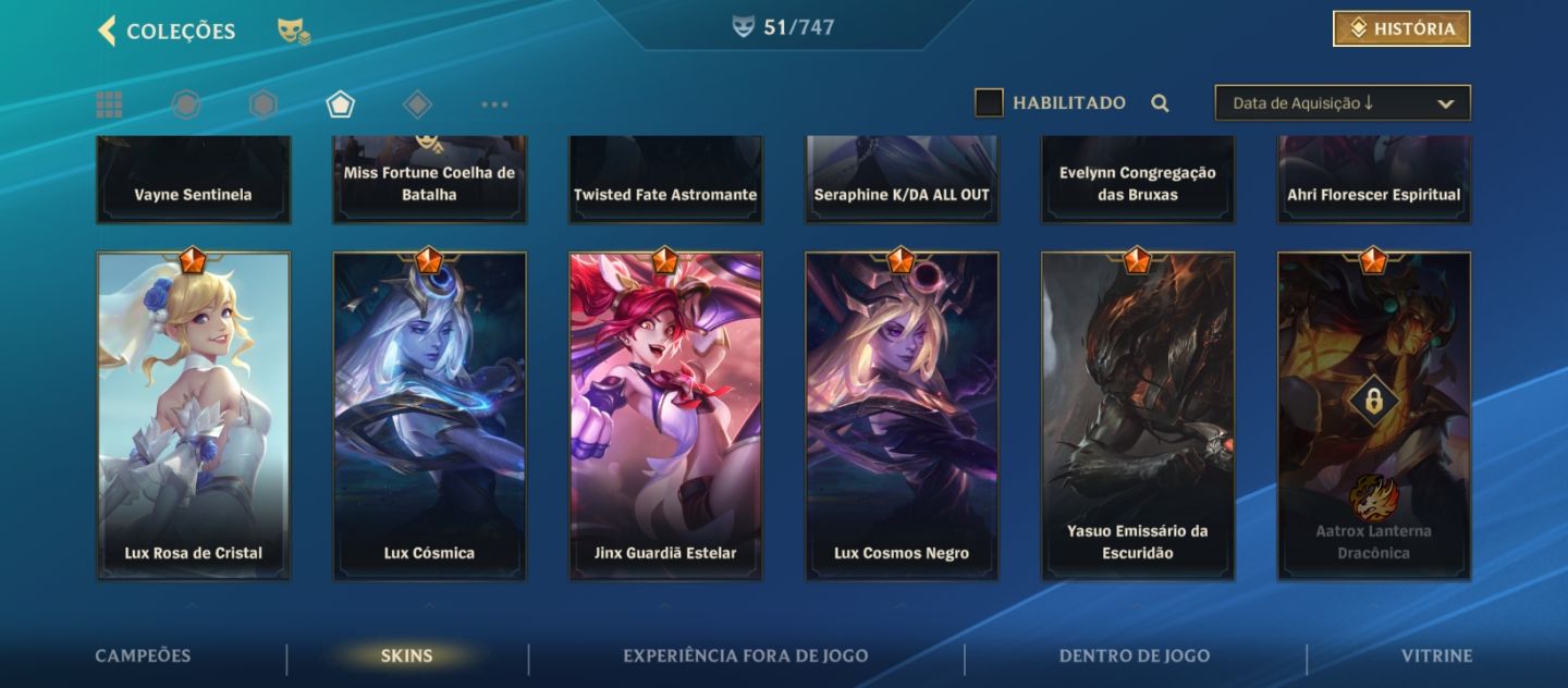 Minha conta pessoal do WR