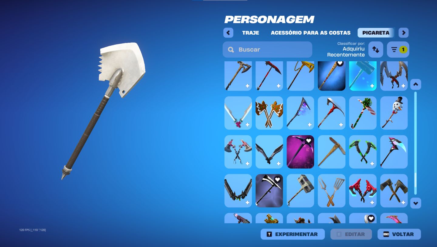 Conta Fortnite com 190+ Skins e 90+ Picaretas