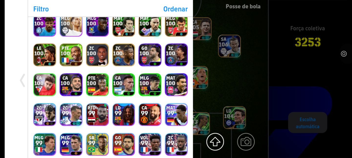 CONTA eFOOTBALL 3253 FORÇA | TIME FORTE