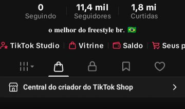 CONTA TIKTOK | 11K SEGUIDORES, TIKTOK SHOP, STUDIO E LIVE!
