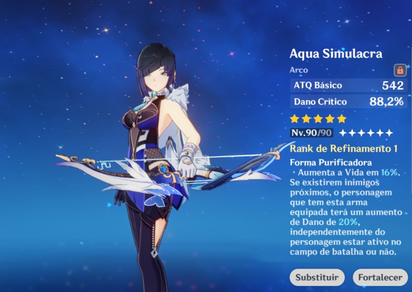 CONTA GENSHIN AR56 COM YELAN C3+BISS-SERVIDOR AMÉRICA