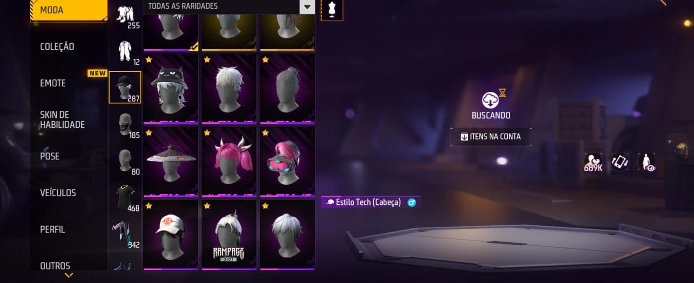 Conta free fire com angelical e itens de parceria