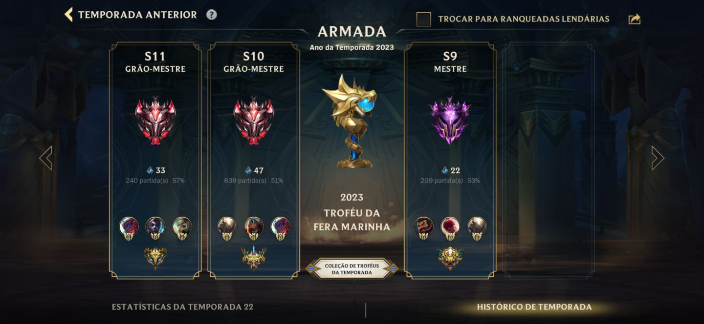 Conta antiga com vários itens e ícones! Rankeds gm em quase tudo, 1 challenger
